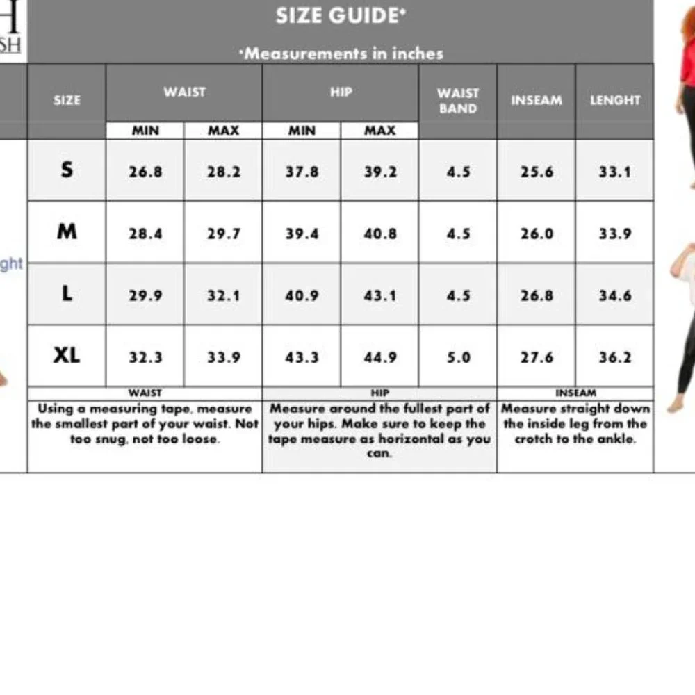 STITCH-ISH & CO. High Waist Leggings with Yoke Figure - Picture 5 of 5